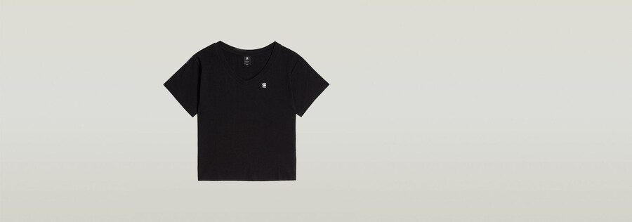 open v-neck relaxed top