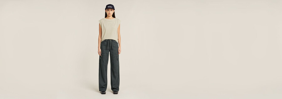 mini g-script logo overdyed top