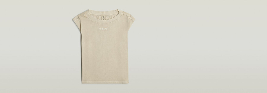 mini g-script logo overdyed top