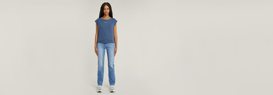 mini g-script logo overdyed top