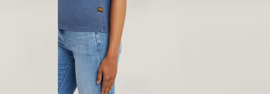 mini g-script logo overdyed top