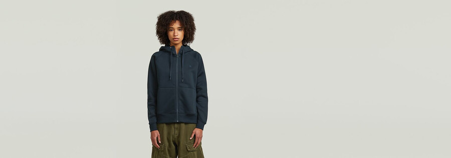 premium core 2.1 hoodie zip thru sweater