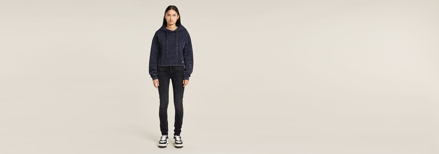 overdyed loose hooded sweater