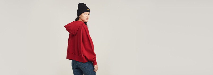 g-script oversized hooded sweater