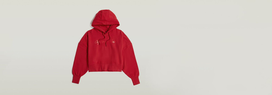 g-script oversized hooded sweater