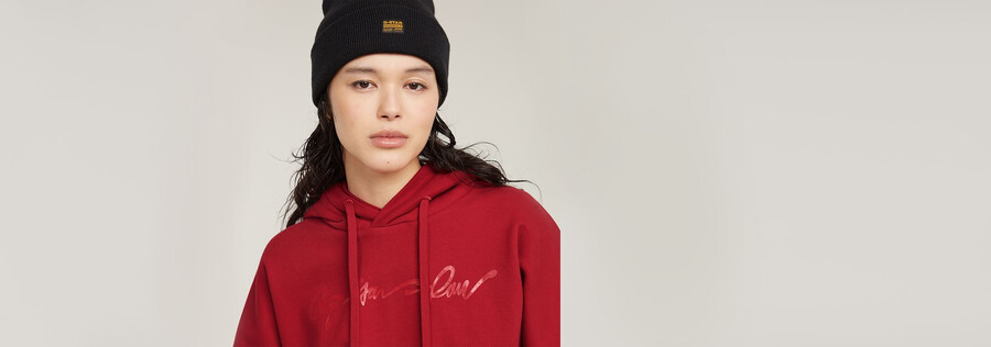 g-script oversized hooded sweater