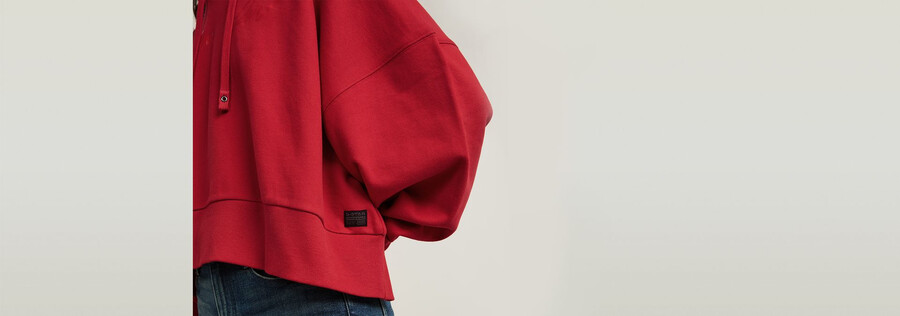 g-script oversized hooded sweater