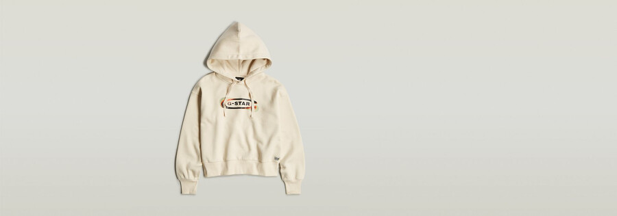 old skool logo loose hoodie
