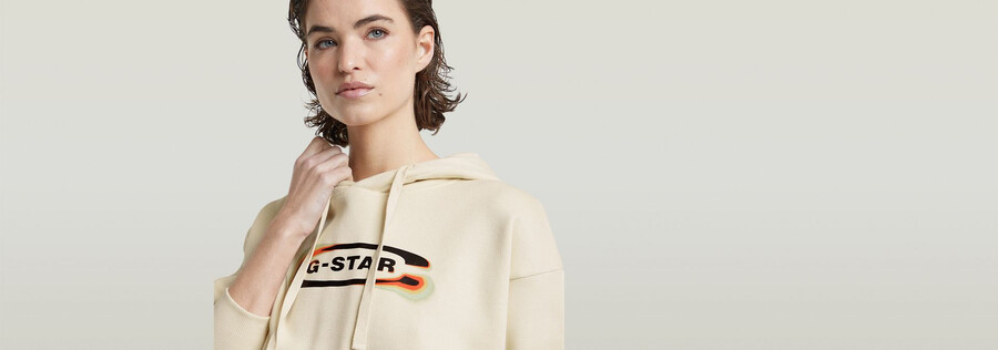 old skool logo loose hoodie
