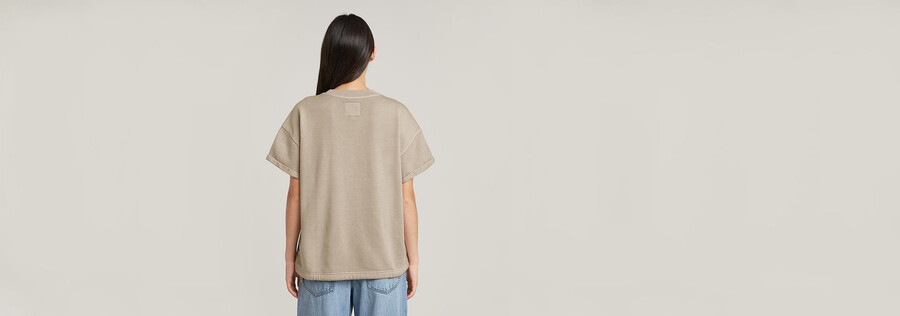 overdyed seam details sweater