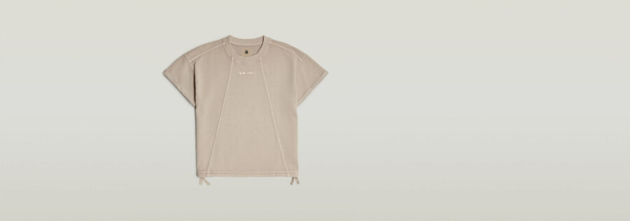 overdyed seam details sweater