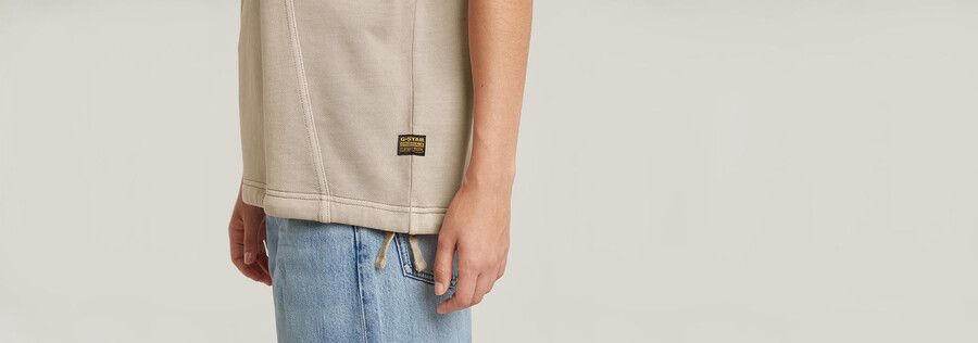 overdyed seam details sweater