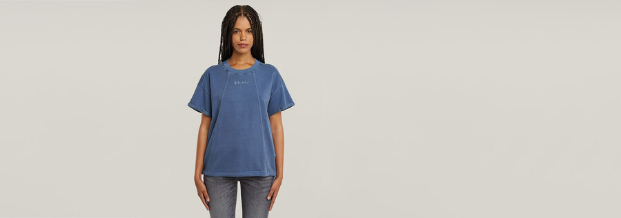 overdyed seam details sweater