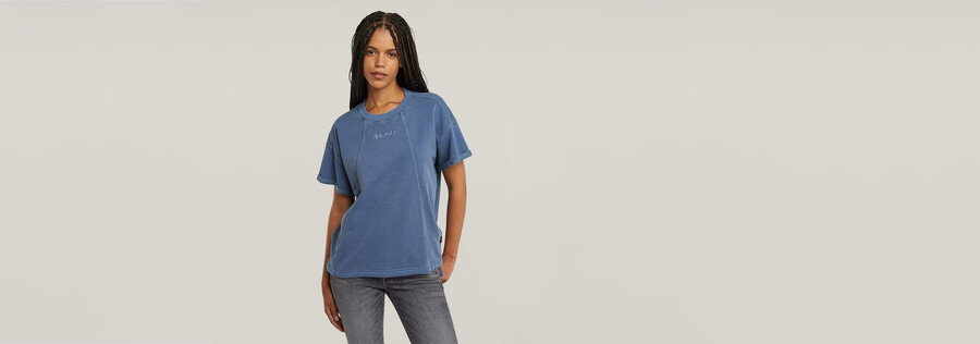 overdyed seam details sweater