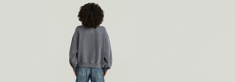 overdyed big sleeve oversized sweater