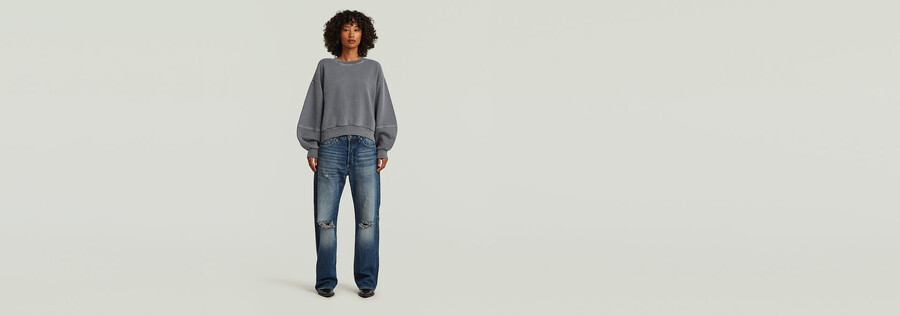 overdyed big sleeve oversized sweater