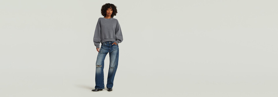 overdyed big sleeve oversized sweater