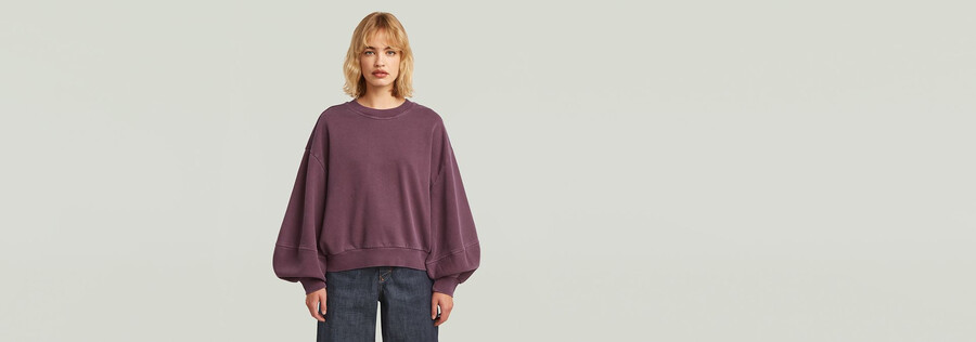 overdyed big sleeve oversized sweater