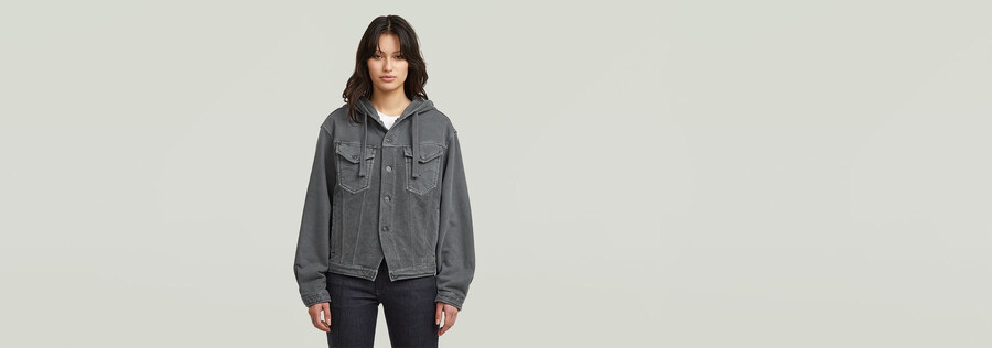 washed hoodie sweater jacket