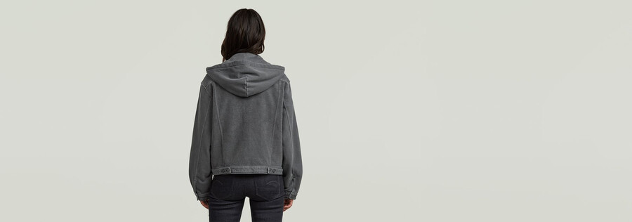 washed hoodie sweater jacket