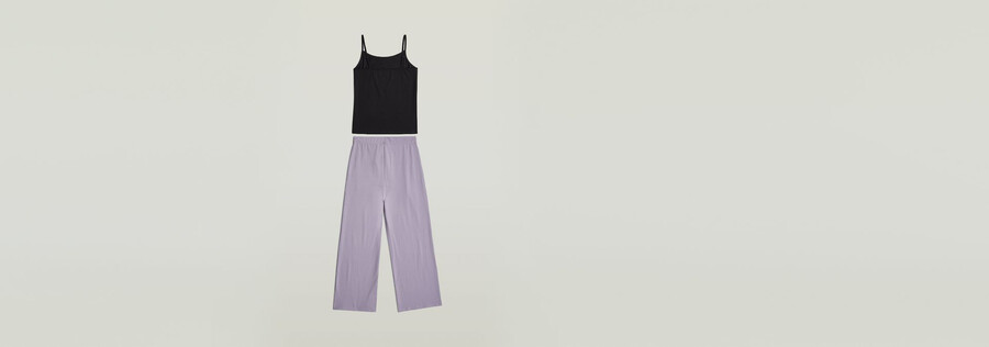 cami and wide leg pant pyjamas set