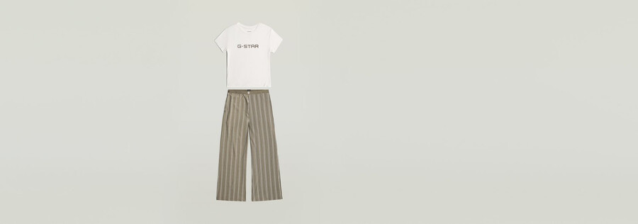 tee and wide leg pant pyjamas set